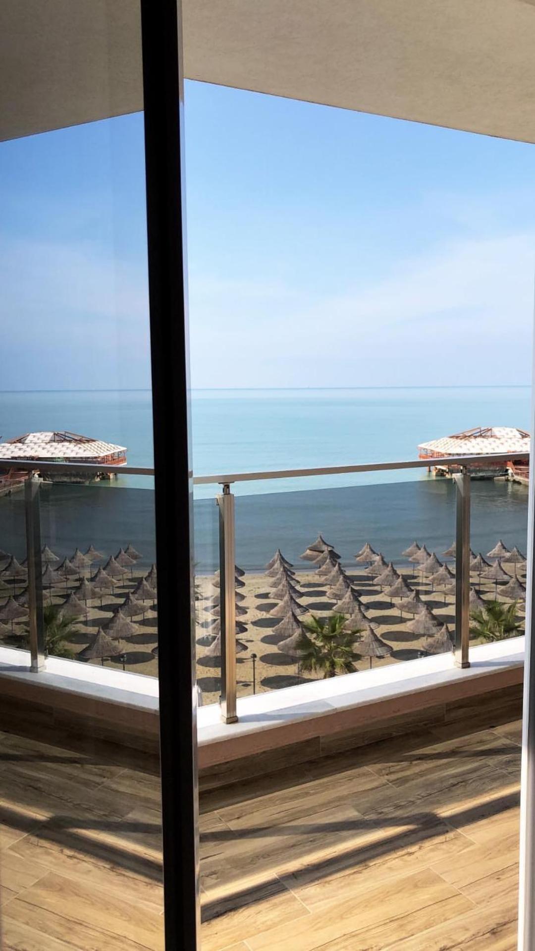Klajdi Resort & Spa غوليم الغرفة الصورة View of the beach from the hotel